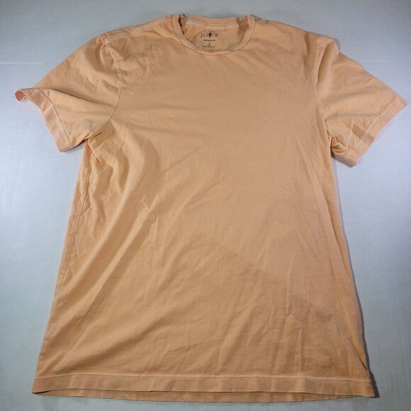 J.Crew Mens Peach Broken-In Slim T-Shirt 100% Cotton Casual Crewneck Size S - Picture 1 of 7